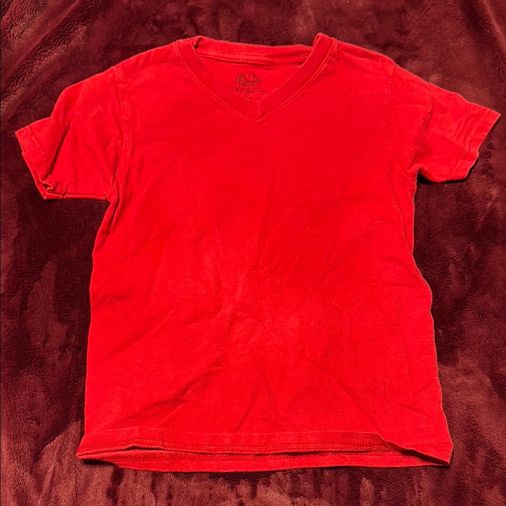 Fruit of the Loom Red Short Sleeve Tee